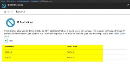 IP Restriction Rules